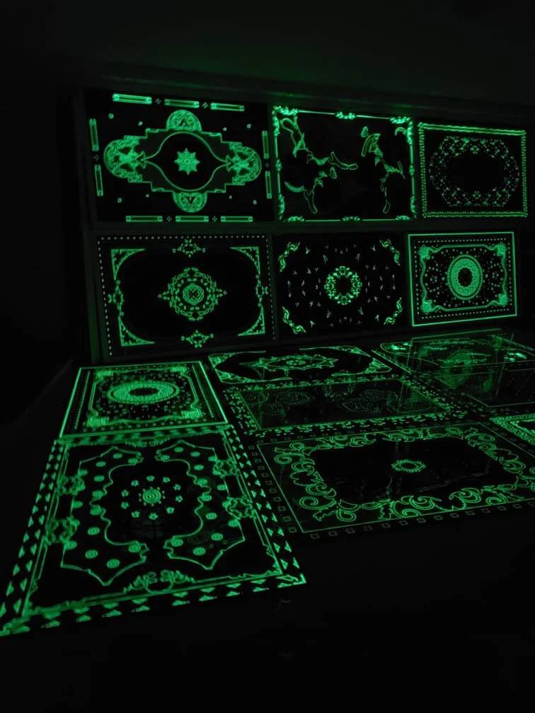 ⁦سجاد فسفوري مذهب ملكي⁩ - الصورة ⁦2⁩